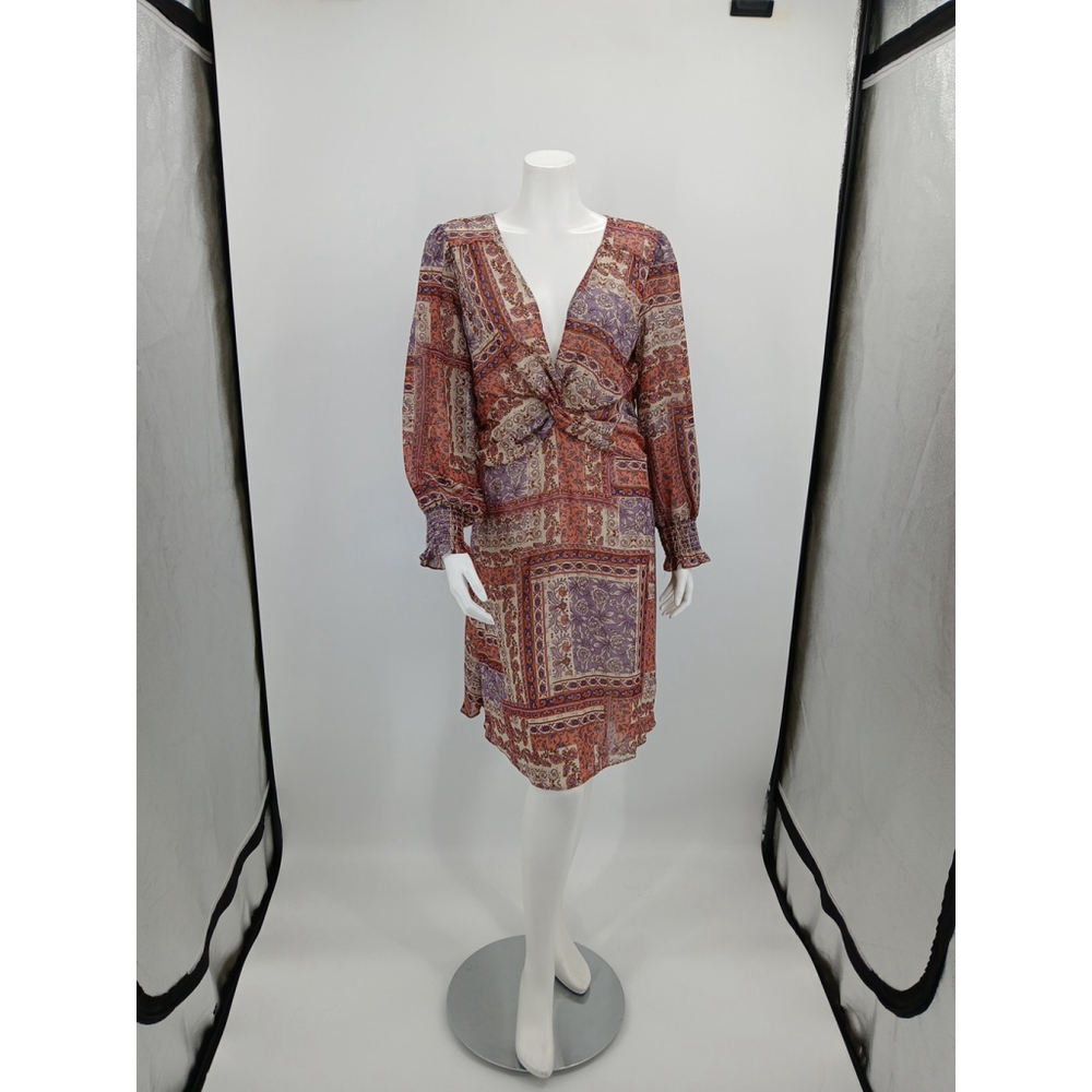 JULIA JORDAN OPEN BACK POLYESTER Floral PAISLEY DRESS WOMENS SIZE 10